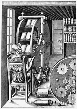 Lesemaschine von Agostino Ramelli, 1588